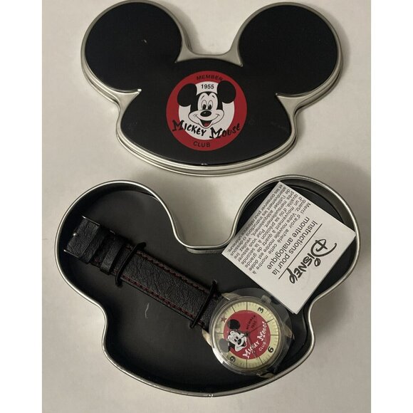1955 Mickey Mouse Club Anniversary Watch With Tin Case  display picture 1